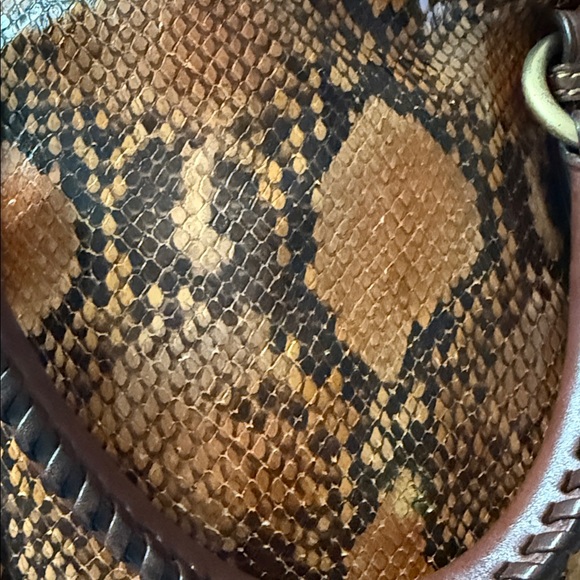 Dooney and Bourke Multi Color Brown Python Skin Purse - Pre Owned - Picture 10 of 15